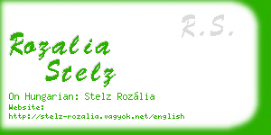 rozalia stelz business card